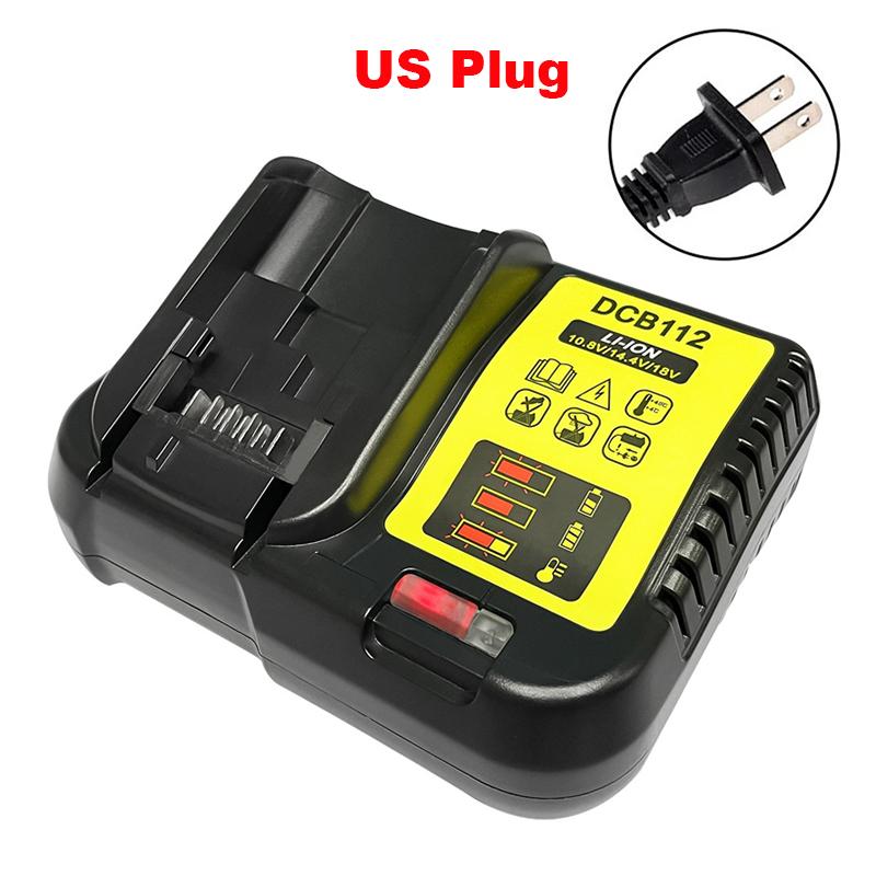 

NEW Upgraded DCB112 Battery Charger For 10.8V 12V 14.4V 18V 20V DCB206 DCB205 DCB204 DCB203 DCB120,DCB107 DCB115 DCB105