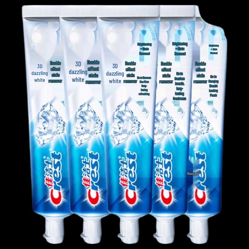 Crest 3D White Dual-Action Toothpaste 5-Pack