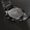 Casio EDIFICE Series Fully Automatic Calendar Solar Quartz Movement Stainless Steel Strap Japanese and Korean Watch Men's Watch Black EQB-1100TMS-1AJR