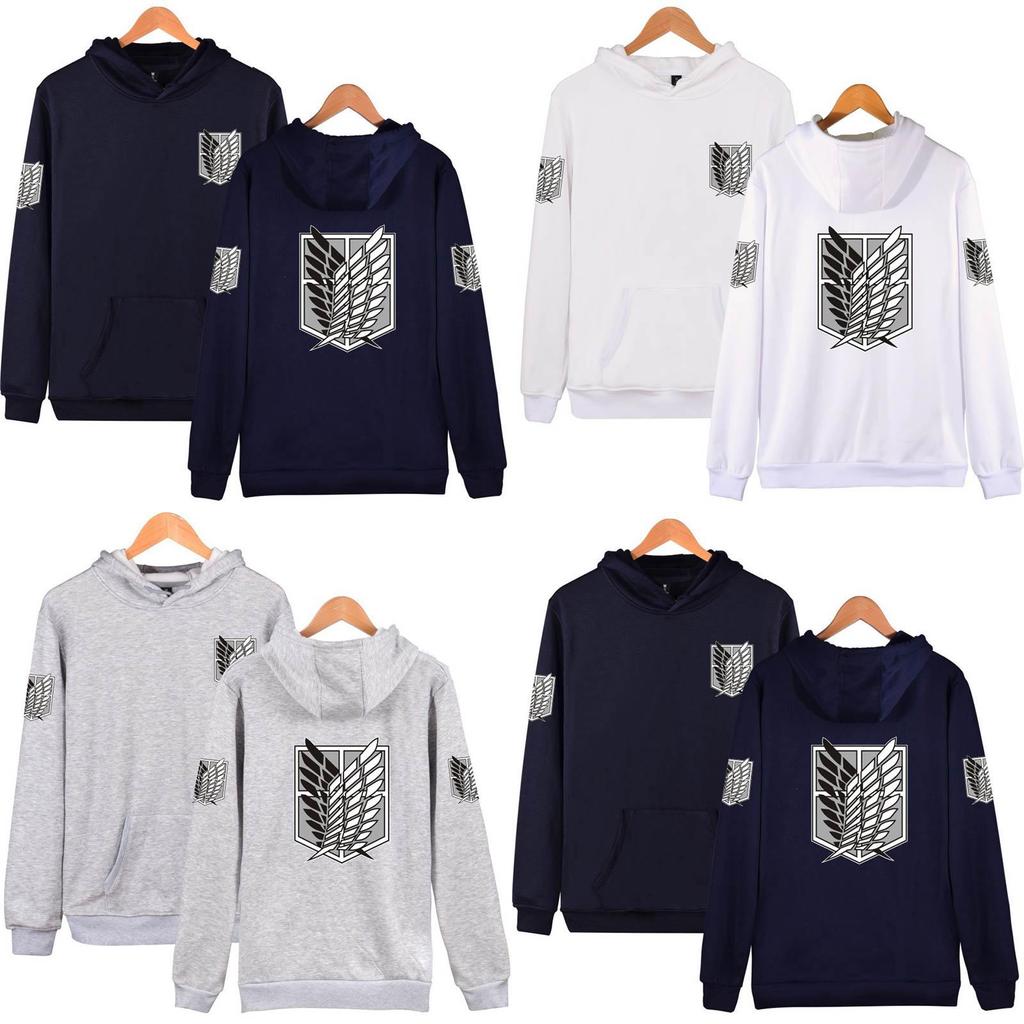 Bluza z kapturem No Kyojin Attack On Titan Wings Przytulny pulower dla najwyższego komfortu**