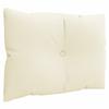3 Piece Pallet Cushion Set Cream Fabric