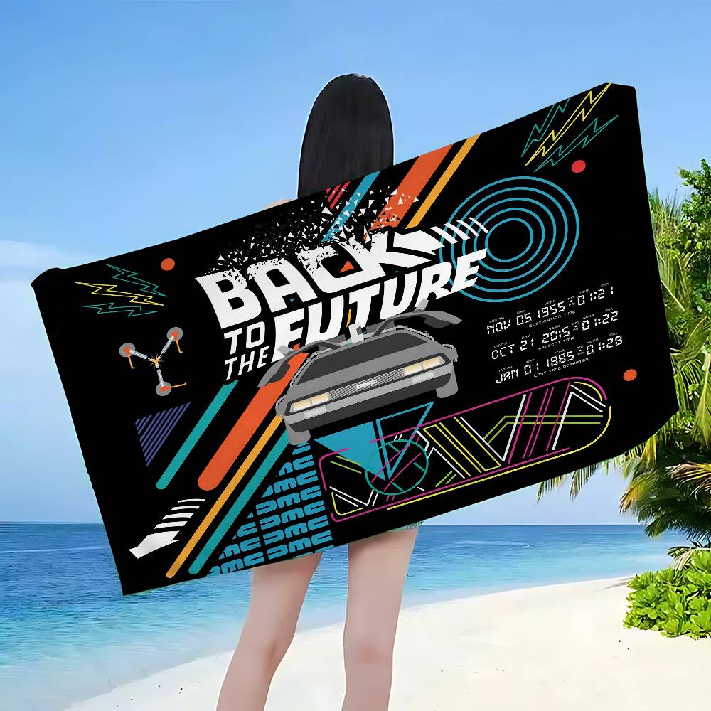 Science Fiction Comedy Back To The Future Big Microfiber Beach Towels Quick Dry Towel Beach Towels Pool Towel For Travel Yoga