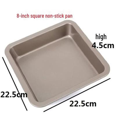 UOSO Deep Square Non-stick Carbon Steel Cake Mold