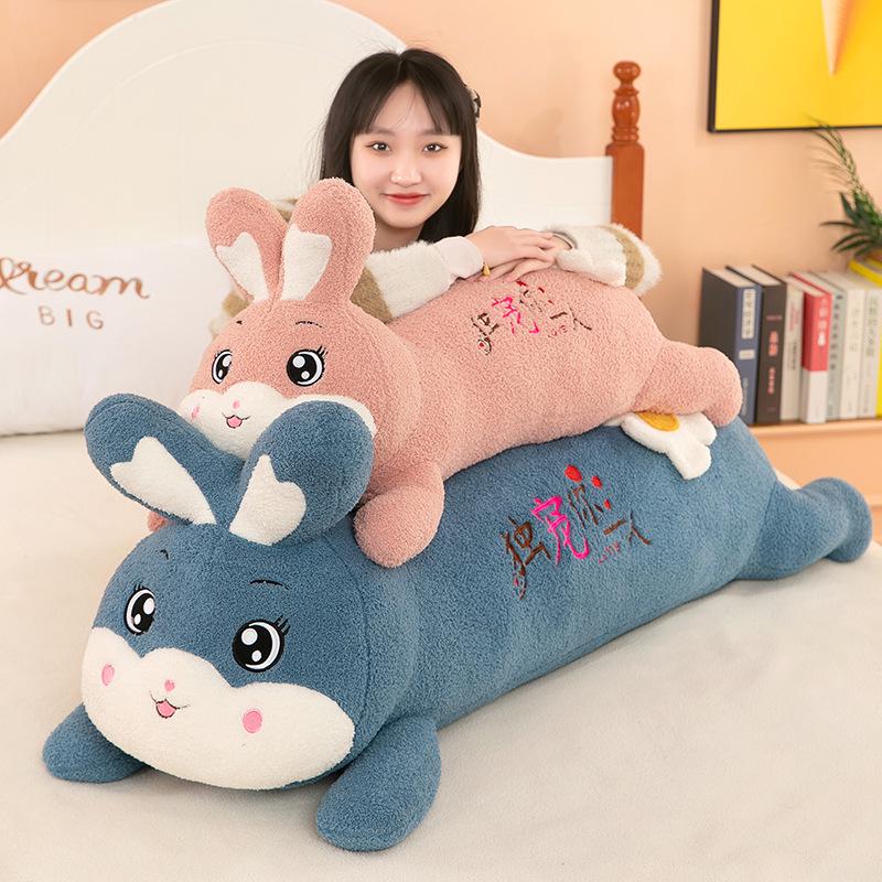 Short-Haired Daisy Rabbit Plush Pillow Doll for Sleeping