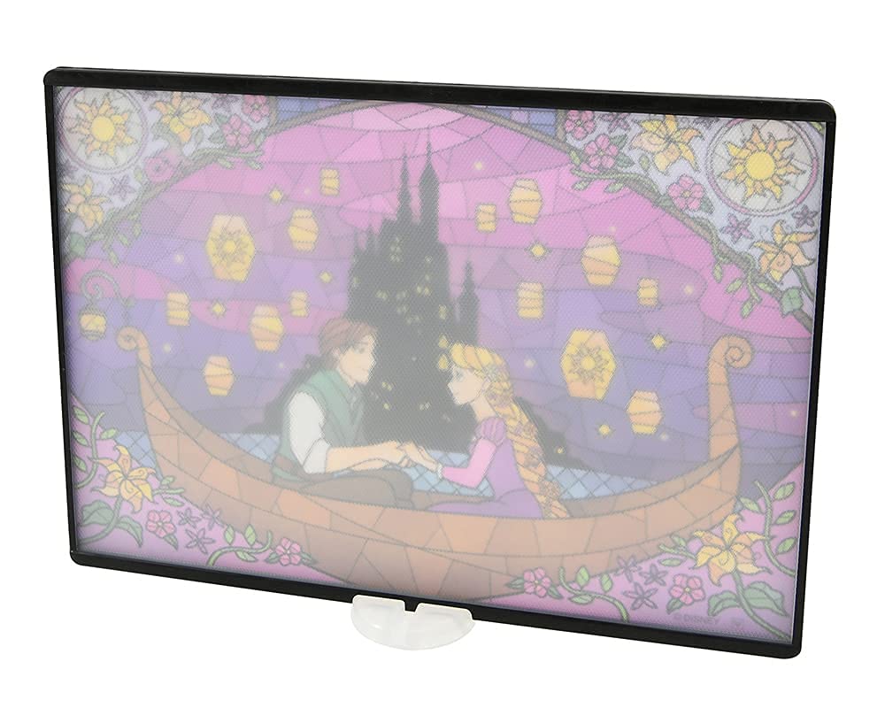 Yaxell Disney Rapunzel Made in Japan with stand Stained glass style 263 x 185mm