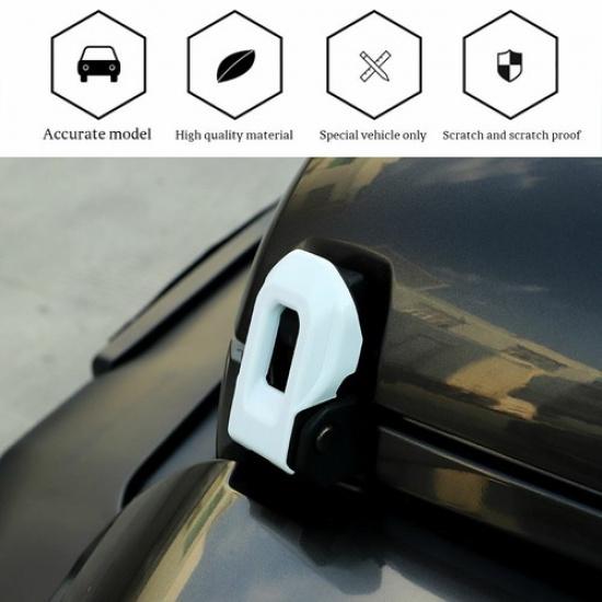 Motorhauben-Schlossfanghaken-Schnallenabdeckung Zierleiste Für Jeep Wrangler JL 2018+ Weiß