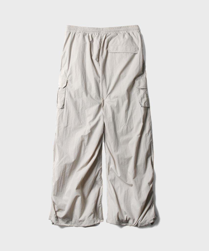 Maseumaluljeueopaeleol Essential Parasuit Shirring Cargo Pants_Light Gray