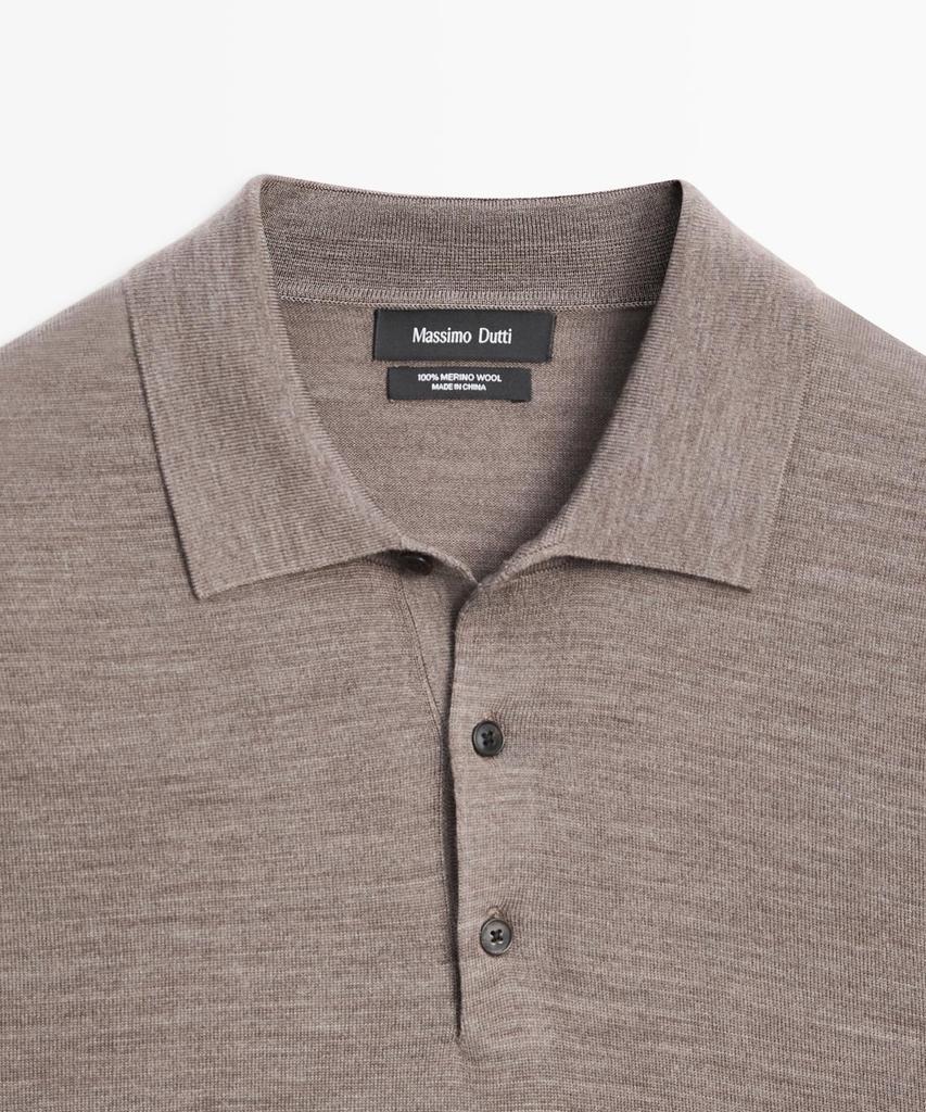 Masimodutti Polo Neck Wool Knit Sweater