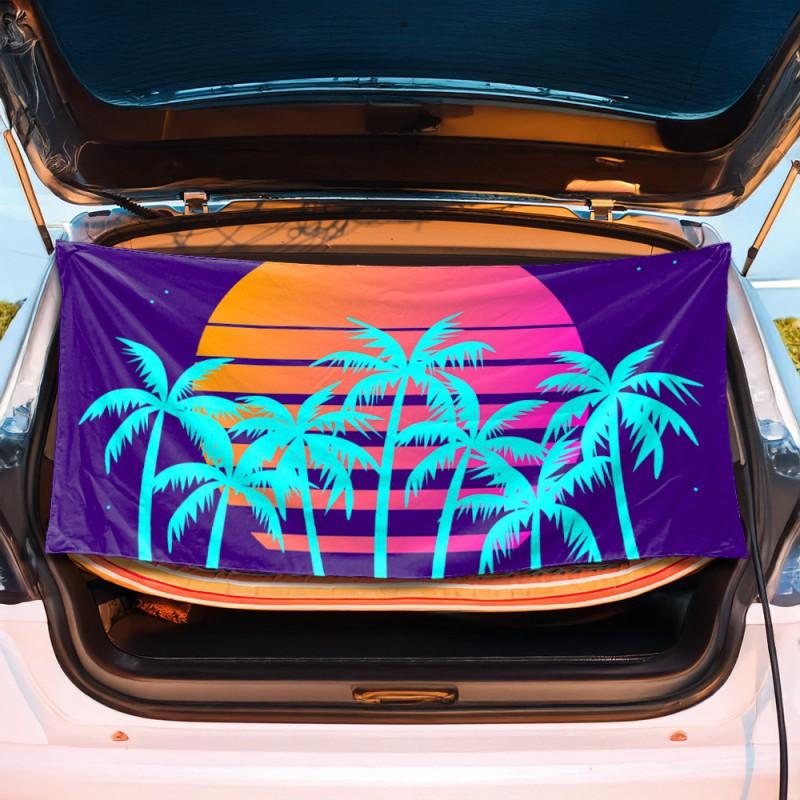 Magnetic Corner Beach Towel Ultrafine Fiber Quick Dry Sandproof Wind Resistant Travel Camping Pool Gym Surfing Outdoor Changing