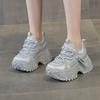 Small thick-soled dad shoes spring new heightened soles gypsy rhinestones casual