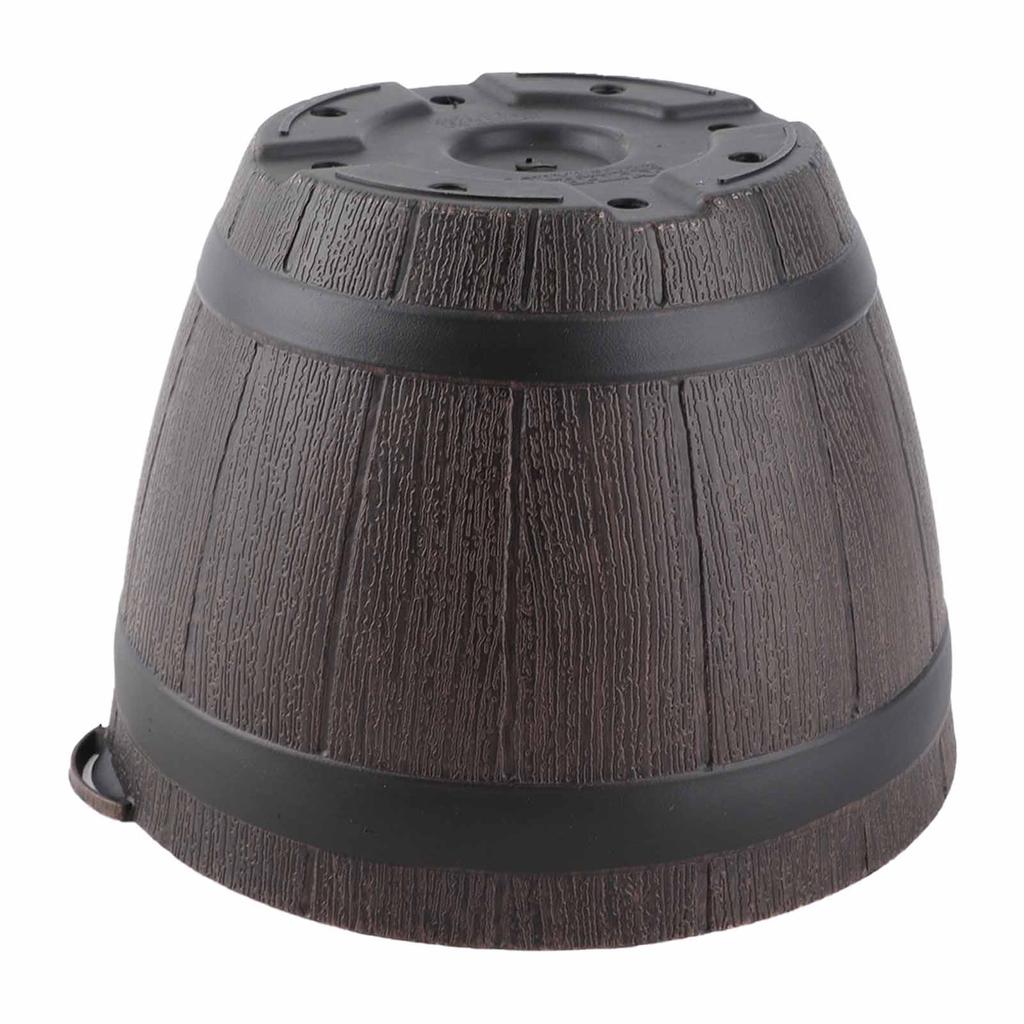 Imitation Wooden Plant Pot PP Resin Flower Pot Imitated Wood Planting Planter