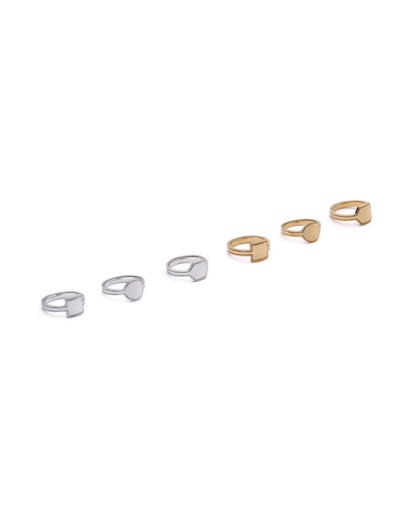Benoit Rg02Gl Circle Plane Ring [Gold]