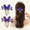 Ethnic Style Rhinestone Butterfly Hairpin Elegant Design Zircon Butterfly Hairpin  Hair Jewelry