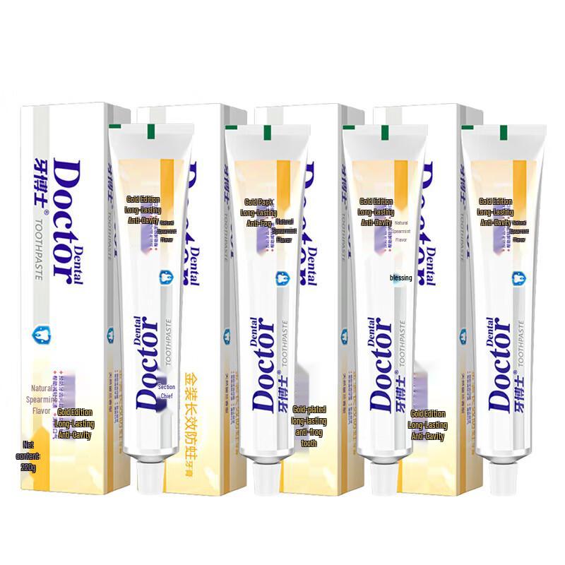 Dr. Toothpaste Gold Anti-Cavity & Fresh Breath (4-Pack)