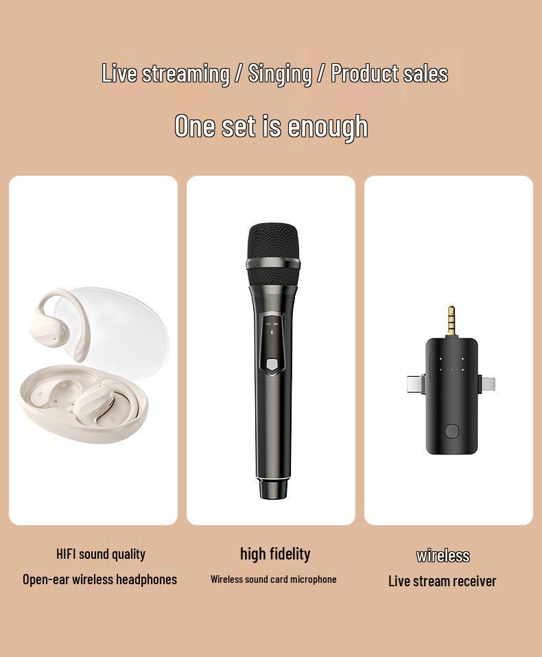 Yuanxiao Tan Y03 Wireless Sound Card & Microphone Headset with Original Sound Elimination for Streamers
