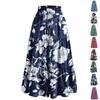 Women's Printed Loose A-line Long Skirt