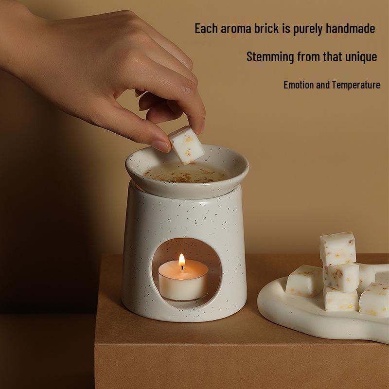 Ceramic Incense Burner & Scented Candles for Bathroom, Salon, or Valentine's Day Gift