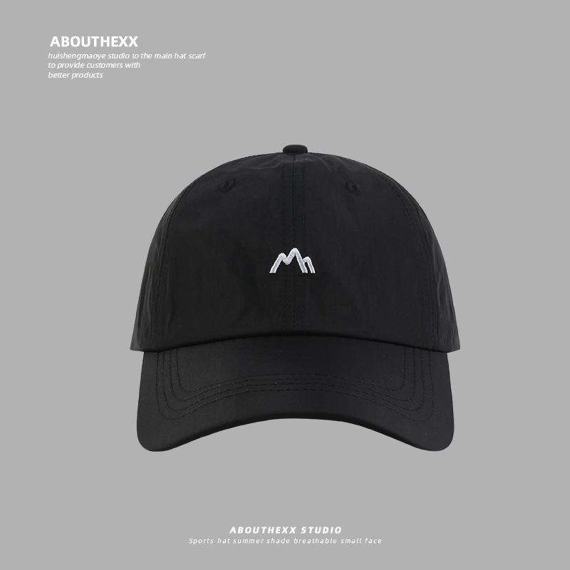 Lightweight Quick-Dry Baseball Cap Unisex Soft Top Breathable Sun Hat with Mountain Embroidery Sports Adjustable Caps for Summer