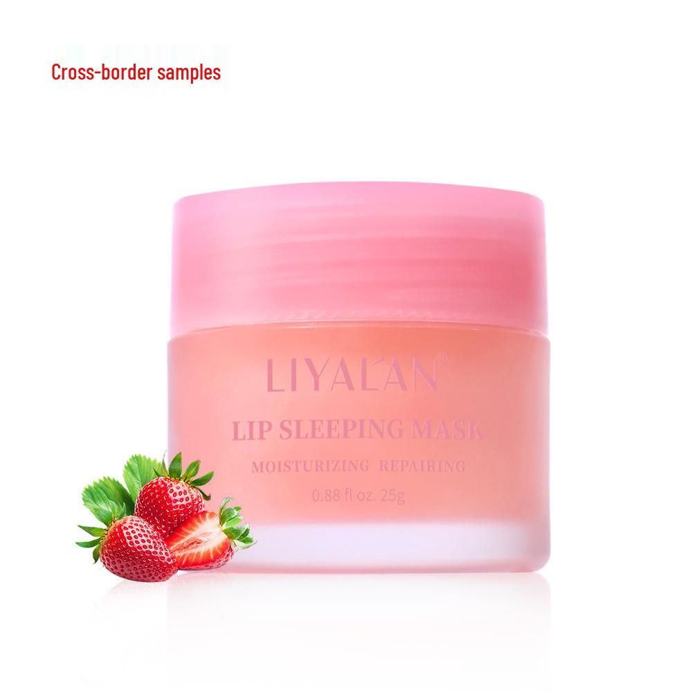 Masque de nuit hydratant pour les lèvres - Fraise et Pomme Verte