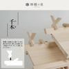 A Complete Set of Three Small Kiso Hinoki Cypress Shrines with Different Roofs from Kamidana No Sato.