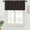 1PC, Valance Curtains Blackout Thermal Insulated Rod Pocket Window Treatment For Kitchen Living Room Bedroom Home Decoration