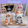Adorable Plush Sanrio Shark Cat Backpack Keychain Doll Pendant For Creative Gifts