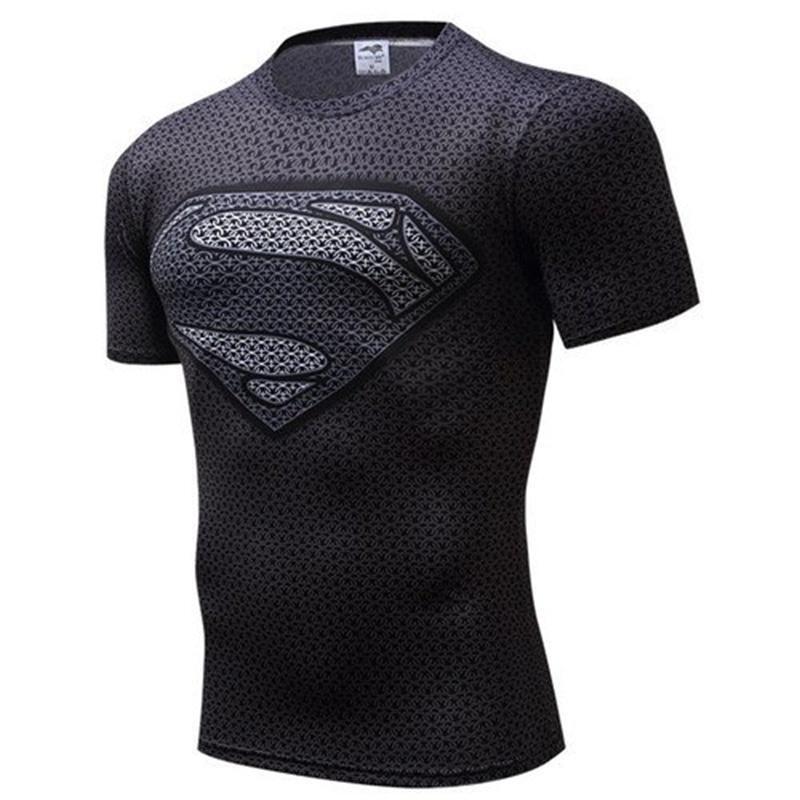 T-shirt Sportiva da Uomo 3D Ciclismo Manica Corta Asciugatura Rapida