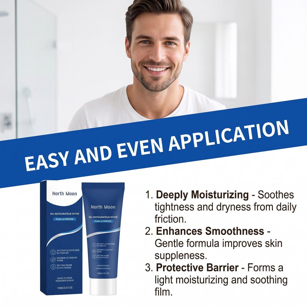 NORTH MOON Men's Care Gel Cares for Men's Skin Daily Skin Application Massage Care