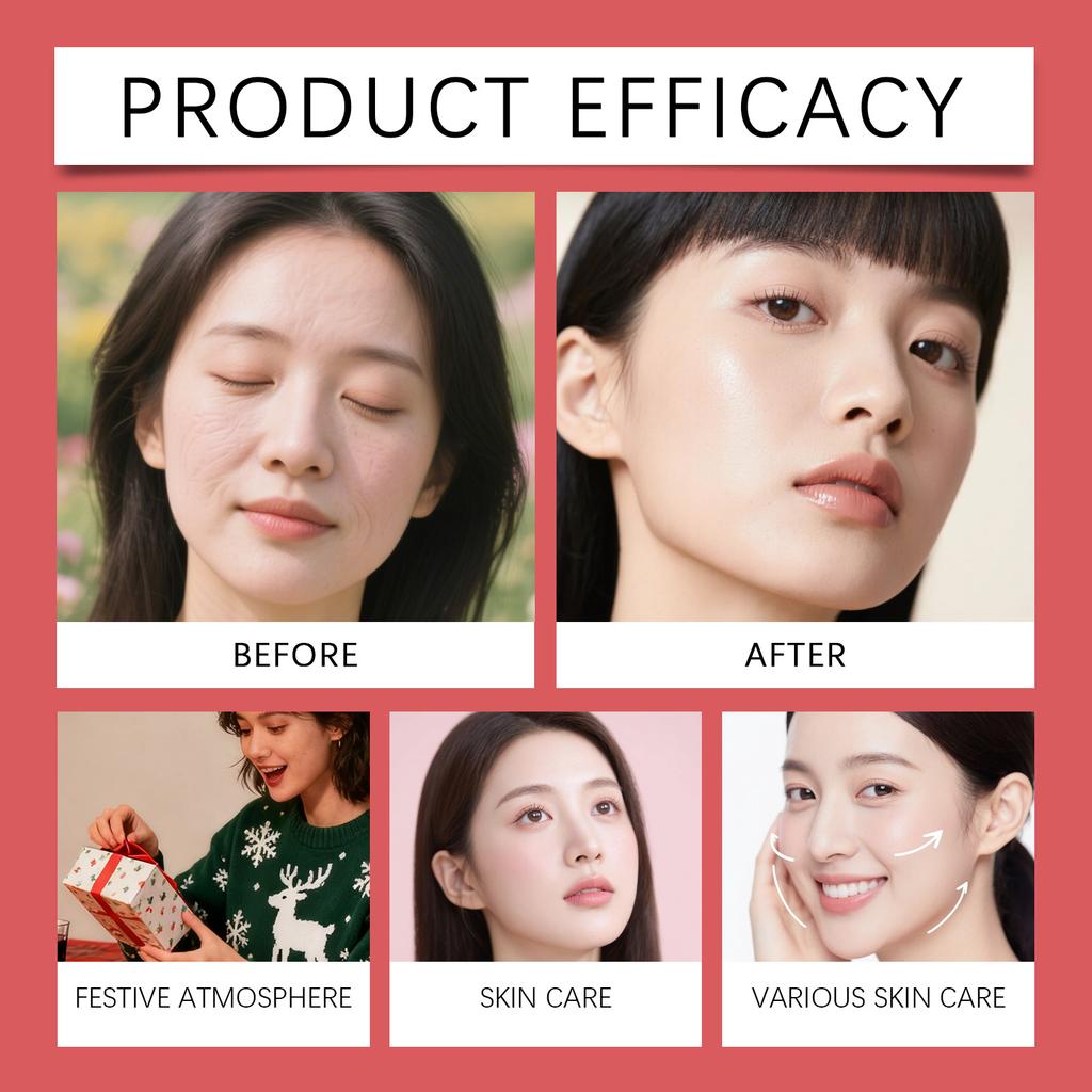 Christmas Countdown Gift Box, Beauty And Moisturizing And Firming Care Surprise Box,420ML