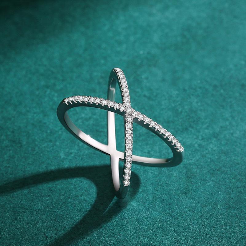 Tancise Classic 925 Sterling Sølv Zircon Ring Dame Smykker Bryllupsløfte Festgave