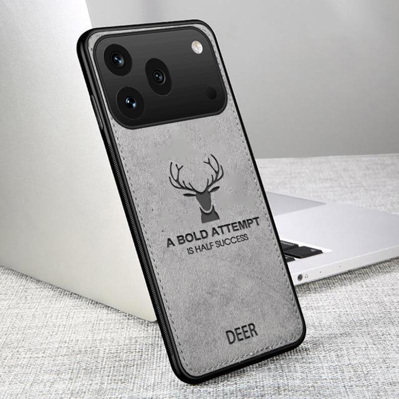 For Honor X9C X9D X7D X7C Case Luxuy Brand Cloth Texture Deer Fabric Jeans Elk Cover for Honor 600 600 Pro Phone Casing