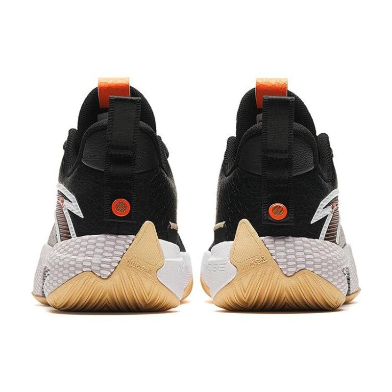 Anta Speed Battle 5 Textile, Synthetic Leather, TPU Cushioning, Wear Resistant Mid top Basketball Shoes Men's Black Sneakers 112341113-9