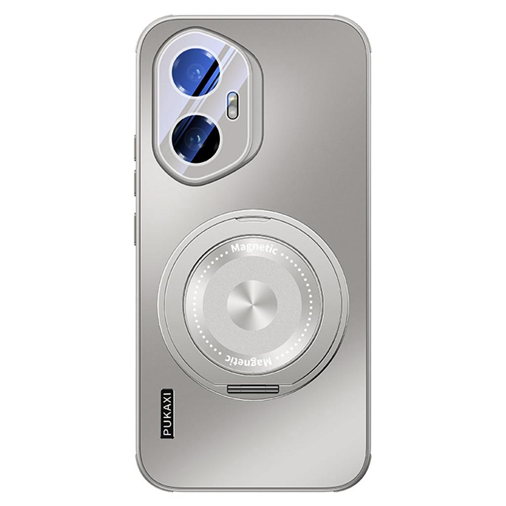 

For Honor 300 Magnetic Case Kickstand TPU PC Heat Dissipation Phone Cover B