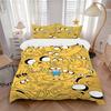 3pcs Bedding Set Adventure Time Jake Includes 1 Comforter+2 Pillowcases, Without Pillow Inserts, Soft Comfortable, Lightweight Breathable215