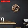 2d Flat 20*20cm Wooden Sign, Circular Wreath Sign Dormitory Decoration Gifts, Bulldog Themed Decoration, for Home, Kitchen, Garden, Bedroom, Bar Decor