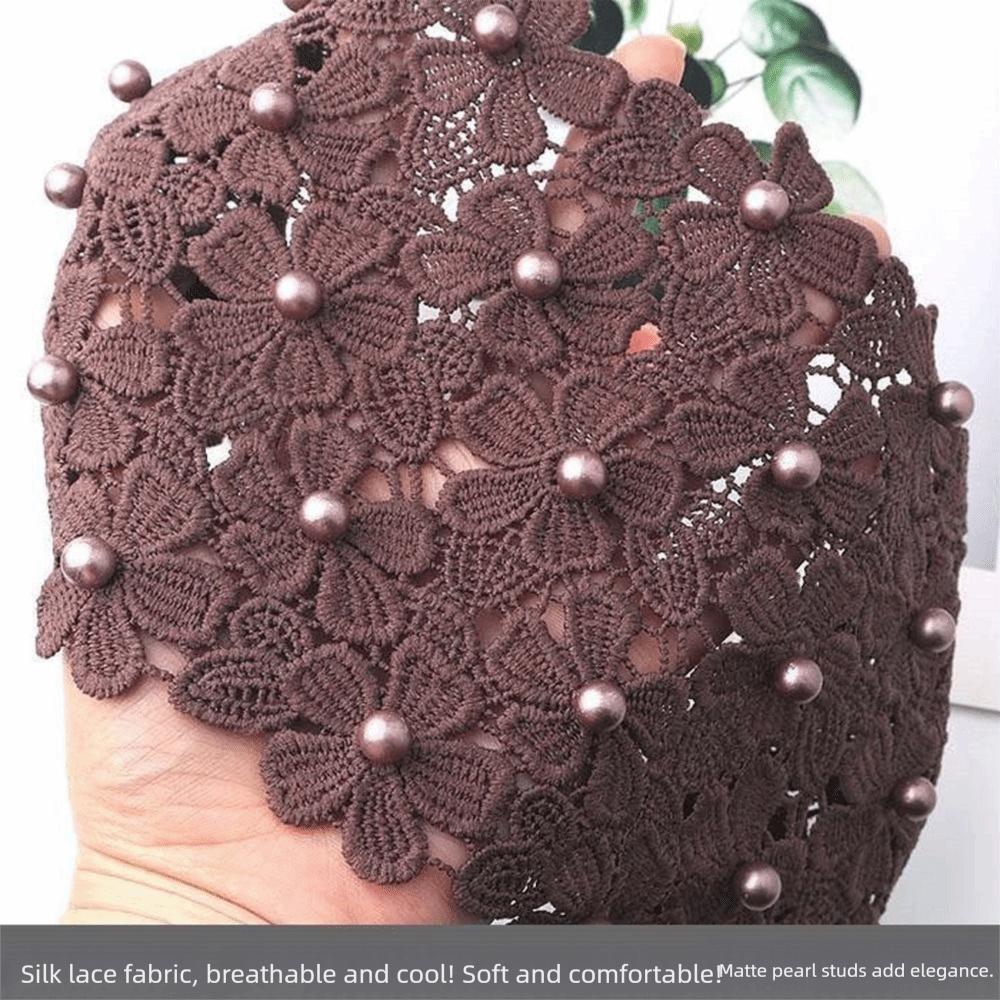 Non-slip Wide Hair Bands Hollow Hair Hoop Fashion Pearl Headband  for Women