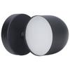 Indoor LED Wall Lamp Smart Touch Stepless Dimming 350 Degree Rotatable Black Wall Lamp for Home
