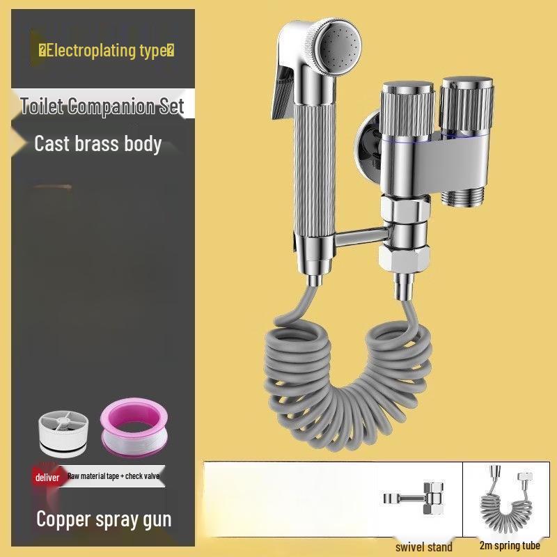 TLXT Dual-Control Two-Outlet Copper Faucet with Spray Gun