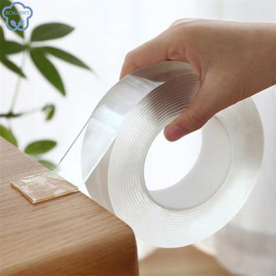 1/2/3/5 m Nano páska bez tras Oboustranná páska Transparentní Beze stopy Opakovaně použitelná Vodotěsná lepicí páska Čistitelná Home Gekkotape