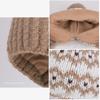 Fur Ball Ear Protection Knitted Hat Women Velvet Warm Wool Hat Big Head Cap