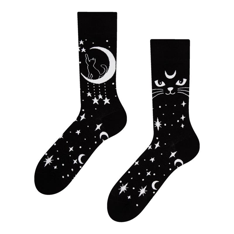 New Fashion Irregular AB Styles Kawaii Unisex Crew Socks Women Men Cotton Novelty Creative Cartoon Socks Gifts
