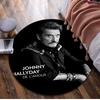 Johnny Hallyday Circular Rug - Office Decorative Carpet For Living Room Bedroom Door Mat Floor Rug Computer Chair Area Rug