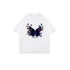 Oversized T Shirt Black Butterfly Print With Text For Casual Wear