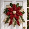 2026 DIY Nähset Weihnachts-Türhänger-Kranz Gesteppter Stoff DIY Handgemachter Weihnachtsbaum Feiertagsbasteln Heimdekoration Geschenke