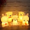 Soft Nursery Lamp for Baby Cute Animal Night Light Kids Rabbit Bear Deer Cat Dog Toddler Room Essentials Shape LED Bedside Lamp Glow Sleep