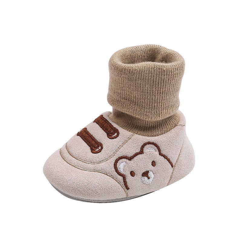 Baby Non-Slip, Warm Soft-Soled Walking Shoes & Socks for Boys and Girls - Perfect for Winter, Spring, and Autumn