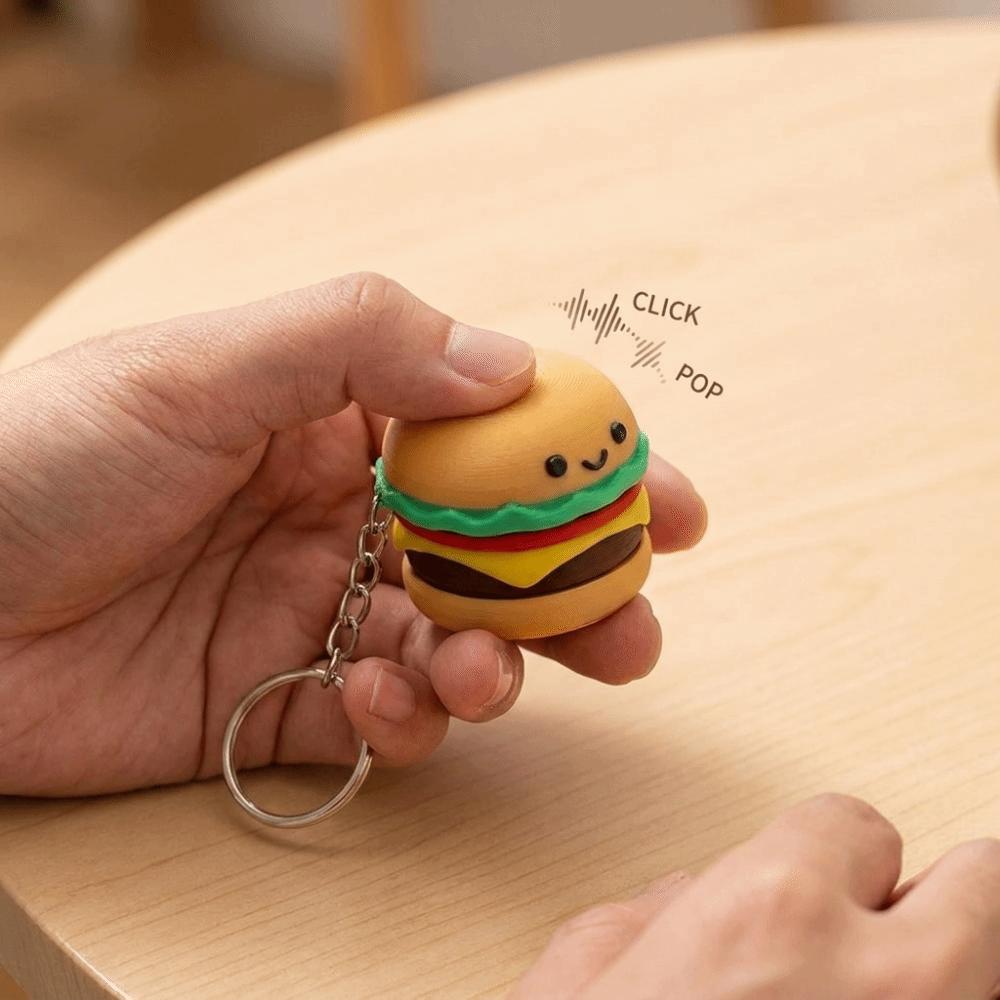 Portable Fidget Toy Lightweight Keychain Pendant Cute Click Press Toy  Busy Work