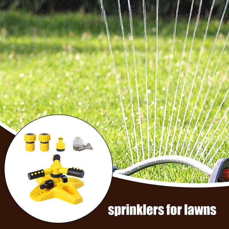 360 Degree Sprinklers Irrigation Garden Lawn Sprinkler Yard Large Area Water Sprinkler Water Sprayer Automatic Irrigation System