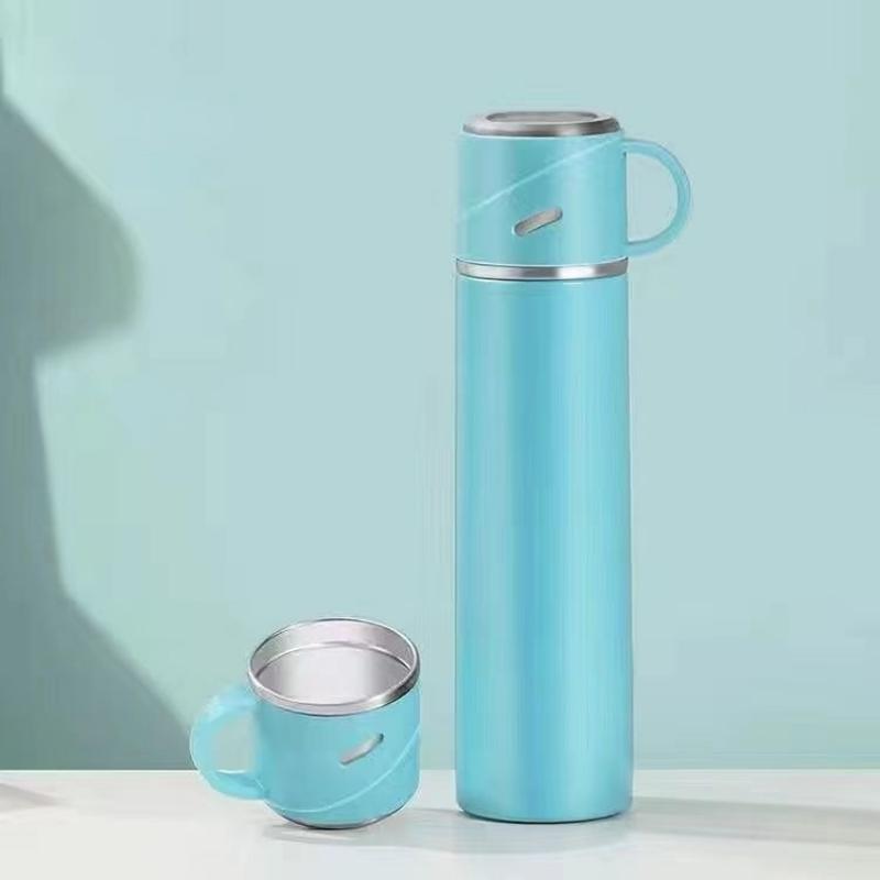 Thermos Cup 500ml/600ml Vacuum Flasks Portable Stainless Steel Thermos Cup Water Bottle Travel Tea Mug Office Thermos Cup