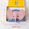 Pendant Design PU Leather Elephant Bag Multifunctional Zipper Closure Coin Purse Key Ring Creative Design Money Pouch Key Holder